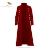 Wolmix voor heren SISHION Lang middeleeuws renaissancekostuum Gentlema-jassen VD3537 Gothic Steampunk Trench Vintage Japon Outfit-jas voor heren S-5XL 231101