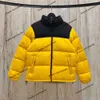 ハイエディションダウンジャケットファッションブランドコートTNF1996クラシックメンズとレディースのコットンジャケットバイオレンスオレンジホワイト90 700刺繍パントップ