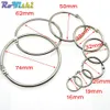 Bag Parts Accessories Loose Leaf Book Binder Hinge Snap O Ring Locking Keychain Metal Craft Parts 231102