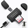 YC432 Bellek Kartı Okuyucuları USB 3.0HUB TYP-C Tip Kart Okuyucu/ Yazar 3 İçinde 1 TF/ SD Tip C Flash Drive Cardreader Adaptör