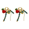 Серьги-гвоздики с геометрическими полноцветными бусинами в форме сердца для женщин, аксессуары, серьги-кольца в богемном стиле, вечерние украшения 231101