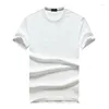 Men's T Shirts Summer Embroidery Cotton White T-Shirt Men Short Sleeve Top Shirt Homme Masculine Tees