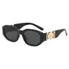 Feminino personalizado metal avatar decorativo óculos de sol masculino pequeno quadro óculos de sol moda luxo uv400282g