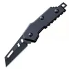 Coltello pieghevole piccolo Coltello da campeggio portatile Coltello tascabile seghettato in acciaio inossidabile multifunzione Strumento EDC MINI Taglierina Lame nere Coltelli da frutta