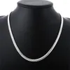 Kedjor 40-60 cm 925 Sterling Silver Design Noble Necklace Chain for Woman Men mode bröllopsengagemangsmycken