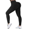 Yoga Outfit V Back Booty Pants For Women Scrunch Butt Leggings With Pocket Workout Gym Tights Sexy Active Wear Sports Legging 231102