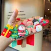 Biegły kluczy w świątecznym breloczkach dla kluczy do samochodu anime Święty Łańcuch kluczy Santa Claus Friends Friends Women Doll Breakring Hurtowe prezenty