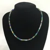 Chokers Natural Emeralds Rubies Sapphires 3x4mm Beads Women Luxury Necklace About 45cm Varnish Preciosas Stone 231101