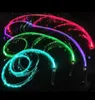 Dekoracja imprezy 4PCS LED Fibre Optic Whip Dance Space Super Glow Single Color Effect Mode 360 ​​Obrotowe dla tańca Party SHO2585679