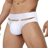 Sous-vêtements hommes slips sexy évider sous-vêtements taille basse bikini coton hanche ascenseur U poche convexe lingerie slip hombre