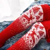 Chaussettes de noël pour femmes, tricotées au-dessus du genou, jolies, chaudes, confortables, épaisses, longues, cadeau de noël, automne et printemps