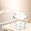 Caixas de armazenamento Rotating Cosmetic Display Case Organizador à prova d'água para cômoda de quarto