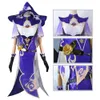 Anime Game Impact Cosplay Kostuum Genshin Pruik Hoed Jurk Kousen Pakken Lisa Wome Halloween Carnaval Outfits cosplay