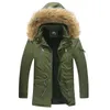 Men's Down Parkas 2024 Winter Jackets Thick Hooded Fur Collar Parka Men Coats Casual Padded Mens Male Clothing 231101