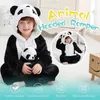 Pyjamas Animal Panda Onesie Kigurumi Pyjamas pour enfants Tigre Licorne Costumes Bébé Garçon Fille Combinaison Flanelle Salopette d'hiver pour enfants 231101