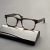 Occhiali da sole in acetato Occhiali da vista quadrati vintage Montatura da uomo Anti luce blu Occhiali miopia da uomo Spessa prescrizione Tartaruga nera