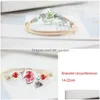 Chain Link Chain Women Adjustable Dried Flower Bracelets Bangle Grass Ball Jewelry Drop Delivery Jewelry Bracelets Dhgarden Dhsft