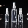Lagringsflaskor 1 st 30 ml 50 ml 100 ml transparent plastatomizer Clear Pet Travel Small Mini Portable Tom Spray Refillable Bottle
