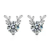 Myf 925 Joyas de Moda Plata vvs Pendientes Moissanite Stud Silb