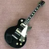 Custom Shop, fabriqué en Chine, guitare électrique de haute qualité, guitare noire, matériel chromé, pont Tune-o-Matic, reliure de frettes, livraison gratuite