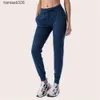 LL femmes Yoga neuvième pantalon pousser Fitness Leggings doux taille haute hanche ascenseur élastique décontracté Jogging 7 couleurs 2023