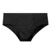 Underpants Mens Sexy U Convex Underwear Briefs Men Soft Penis Pouch Breathable Panties Lingerie Low Rise Solid Gay Slip Homme