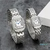 Fashion couple watches imported stainless steel quartz ladies elegant noble diamond table 50 meters waterproof deasiner watch