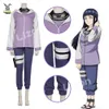 Hinata Hyuga Cosplay Anime Shippuuden 2nd Generation Set completo combinato Costume Parrucca lunga Giacca con cappuccio Halloween Party Outfit cosplay