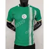 QQQ8プレーヤーバージョン2022 2023 Algeria Soccer Jerseys Delort Ounas Bentaleb Mahrez Belaili Slimani Bennacer Bensebaini 22/23 Algerie National