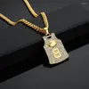 Pendentif Colliers Collier En Acier Au Titane Bijoux Pour Hommes Sports Basketball Étoile Commémorative En Acier Inoxydable No 24 8