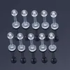 100pc labret anéis labiais claro bio-plástico barra de piercing labial 16g anti-alérgico piercing corporal jóias 8mm unissex invisível whole188w