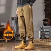 Männer Hosen Winter Cargo Koreanische Harajuku High Street Sport Elastische Taille Lässige Modische Kleidung