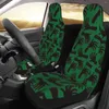 Car Seat Covers Zombie Hand Horror Dark Death Green For Men Women 2pcs Set Front Protector Cover Universal Size