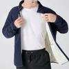 Chaquetas de invierno para hombre, abrigos gruesos y cálidos de manga larga con cremallera, sudaderas con capucha deportivas informales de lana, abrigo negro con capucha, chaqueta para hombre y mujer