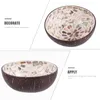 Bowls 2pcs Coconut Shell Fruit Smooth Snack Household Breakfast