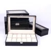 Cajas de relojes Cajas Caja de cuero de PU simple de moda Reloj de cintura de negocios Embalaje Pulsera Accesorio Almacenamiento de exhibición 231101