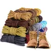 Accessoires de pièces de chaussures 1 paire de lacets ronds bottes Martin lacets de chaussures rayés Double couleur appliquer aux chaussures décontractées High Gang lacet en coton 18 couleurs 231102