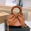 Crossbody Bag Luxurys Bolsas Designer Bag Mulheres Mini Chain Cloud Bag Moda Clássico Cor Sólida Bolsa 231115