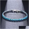 Bracciale rigido Honghong stelle luminose di fascia alta Una varietà di colori Bracciale zircone Temperamento Regalo personalizzato per festa di nozze Dhgarden Dhz9O