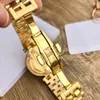 Designer watch Men's quartz watch 42mm yellow gold case with original super quartz electronic movement multifunctional sports sapphire mirror high-quality watch