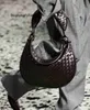 Luxe tassen Bvs imitatiemerk Trendy Crescent geweven tas Echt leer Twin voor heren en dames Modieus handbreien