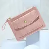 Kartenhalter Tasche Null Brieftasche Reißverschluss Slot Weibliche INS Candy Farbe Krokodil Muster Kleine Frische Brieftaschen Für Frauen