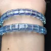 Link Armbanden Natuurlijke Aquamarijn Bangle Crystal Healing Edelsteen Voor Vrouwen Fengshui Verjaardagscadeau Minnaar Cadeau 1pcs