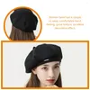 Berets Women Beret Party Hat Decorative Women's Hats & Caps Small Face Casual Polyester Black Womens