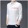 Men's T-shirt Polo Shirt Polo Top T-shirt Long Sleeve T-shirt Designer Polo Loose Fit T-shirt Fashion Casual Cotton Breathable T-shirt Luxury Men's Shirt Ordinary T-shirt