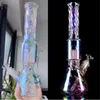 Unikalne szklane bongs rurki wodne Hakahs Bubbler Rainbow Glass Water Bongs Odgałęzion