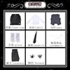 Cosplay Anime Butler Sebastian Michaelis Wig Black Swallowtail Uniform med handskar Halloween Outfits Cosplay