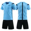 Other Sporting Goods Professional Referee Soccer Jersey Set Adult Vneck Football Uniform Short Sleeve Match Judge Shirt Three Pockets Shorts 231102