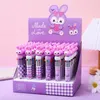 20pcs Śliczny kreskówka 10 kolorów Pióry Kawaii Purple Multicolor Ball Point Pen Pen School Office Pismo Materiały