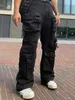 Originele broek Wookvibe afneembare zak met rits, meerdere zakken, puur katoen, losse casual werkkledingbroek